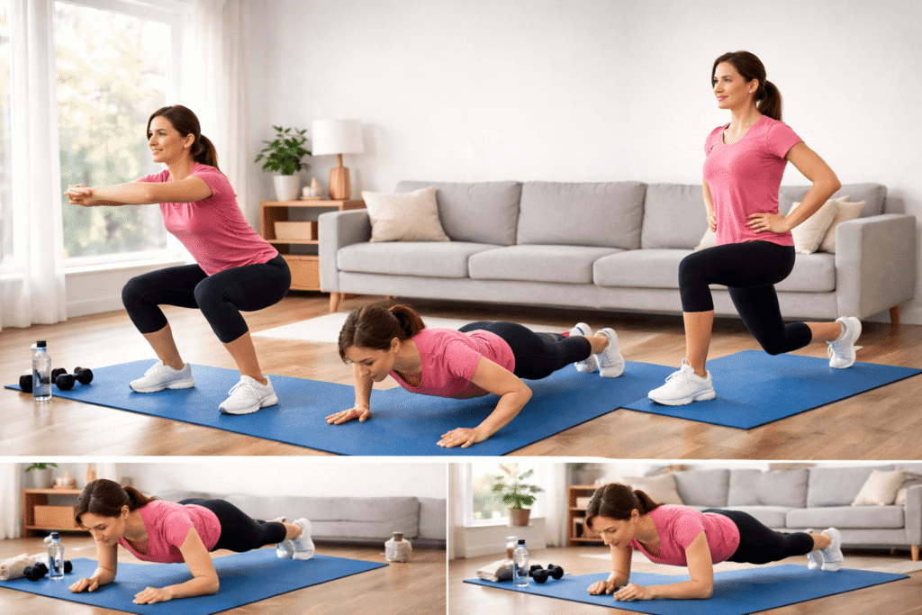 Easy Home Workout Routine for Beginners Without Equipment