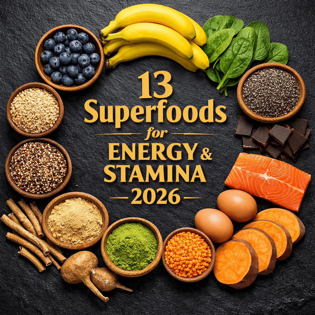 13 Superfoods for Energy and Stamina Daily 2026