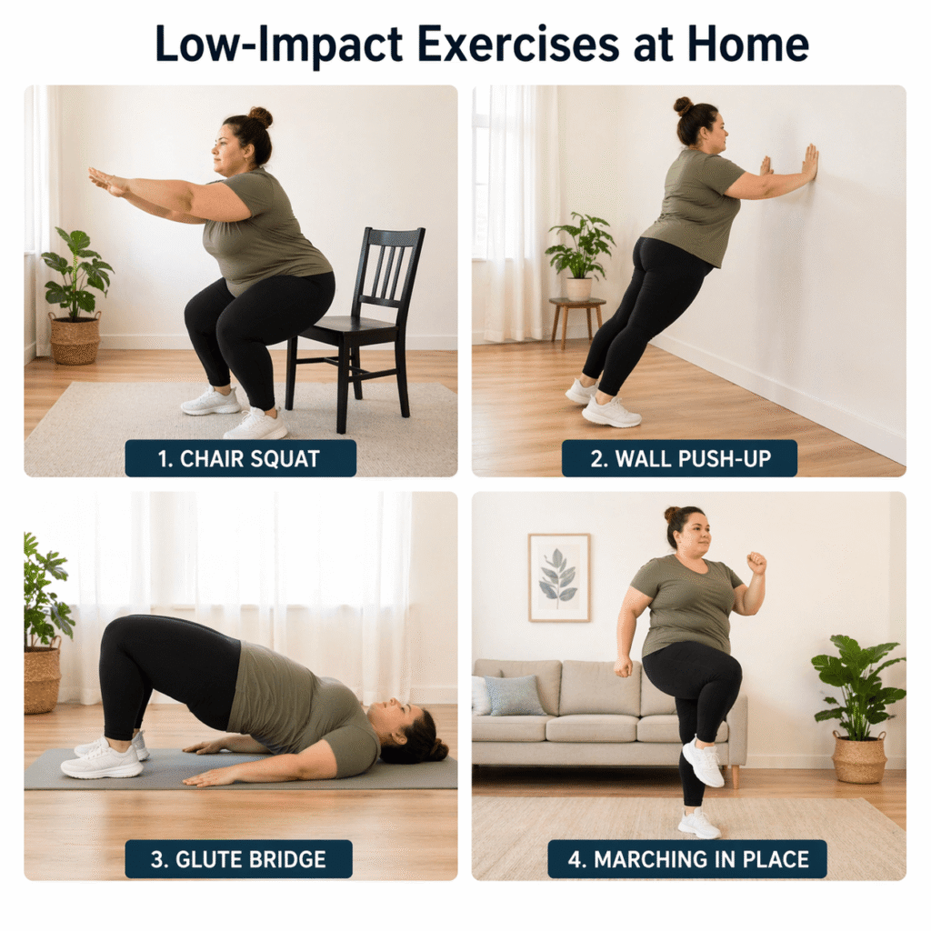 Beginner Exercise at Home for Overweight Beginners Plan