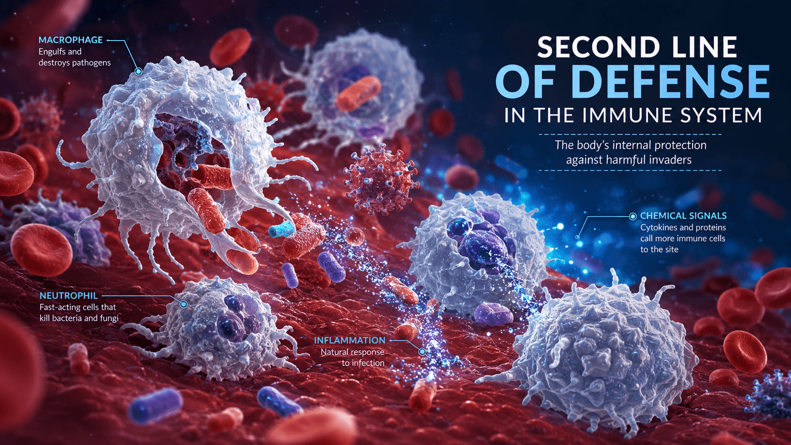 2nd Line of Defence in Immune System