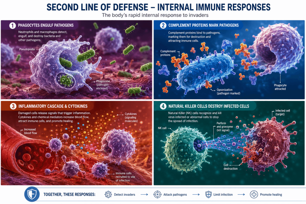2nd Line of Defence in Immune System