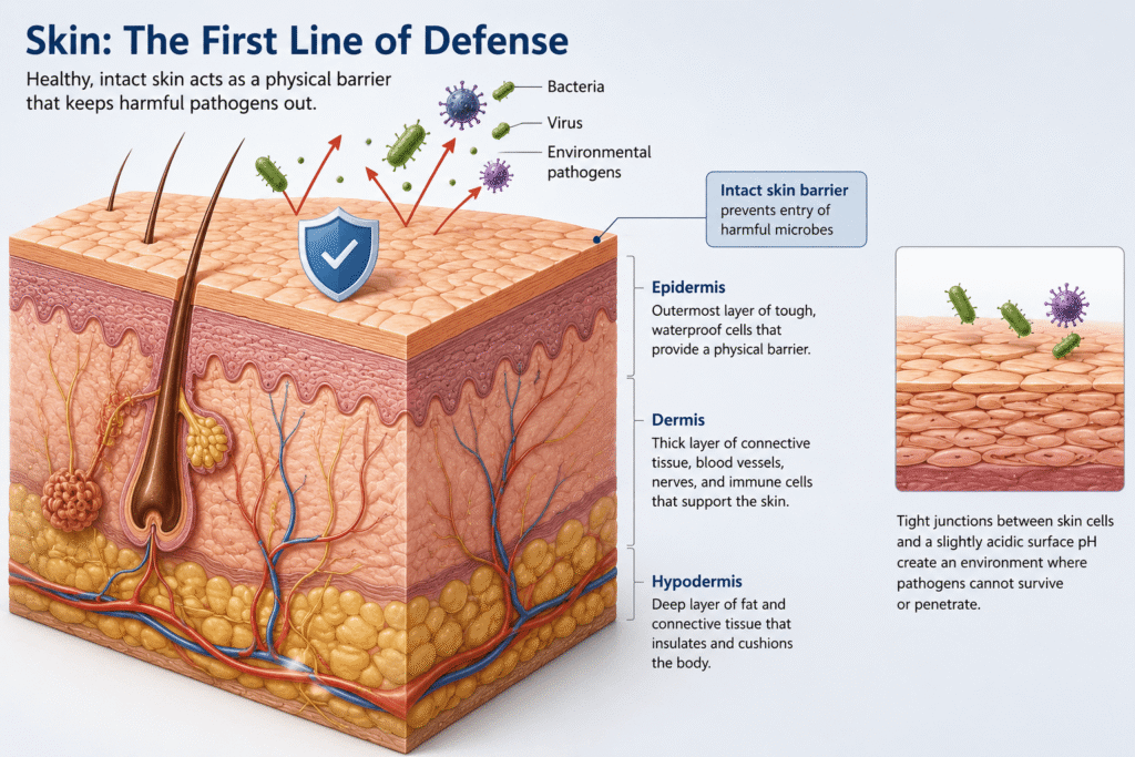 1st 2nd 3rd Line of Defense Immune System