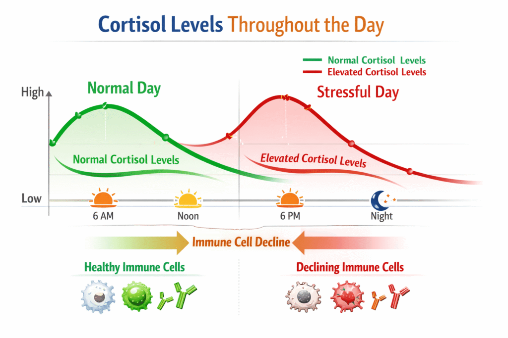 Effect of Stress on Immune System
