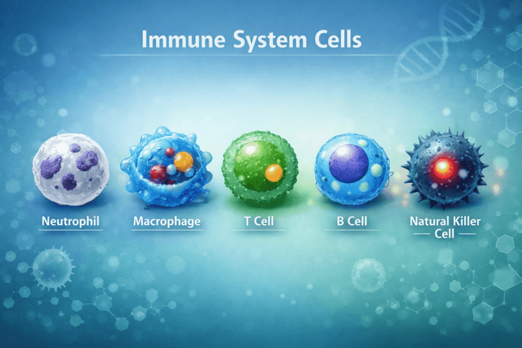 Immune System Cells Flow Chart