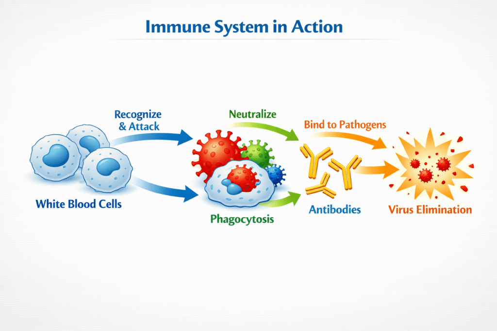 Immune System Drawing Easy