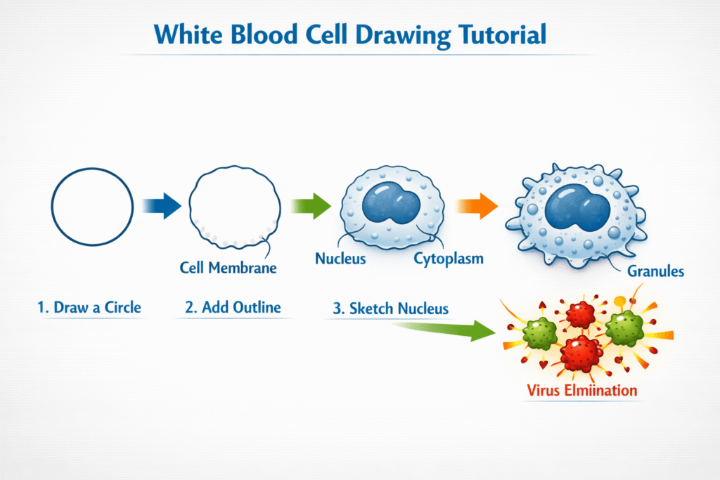 Immune System Drawing Easy