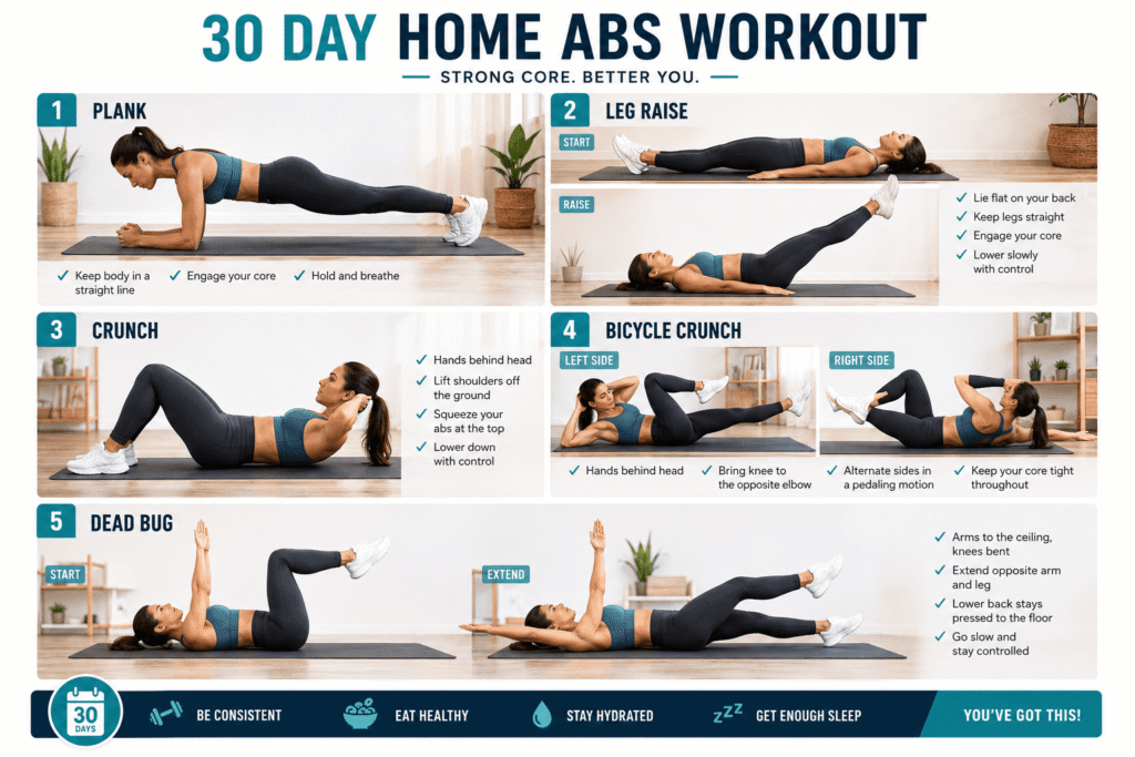 30 Day Home Abs Workout