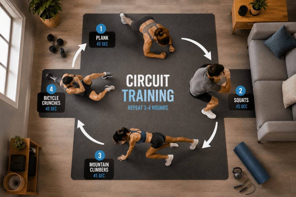 At Home Workouts to Burn Calories