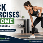 back exercise at home with dumbbells