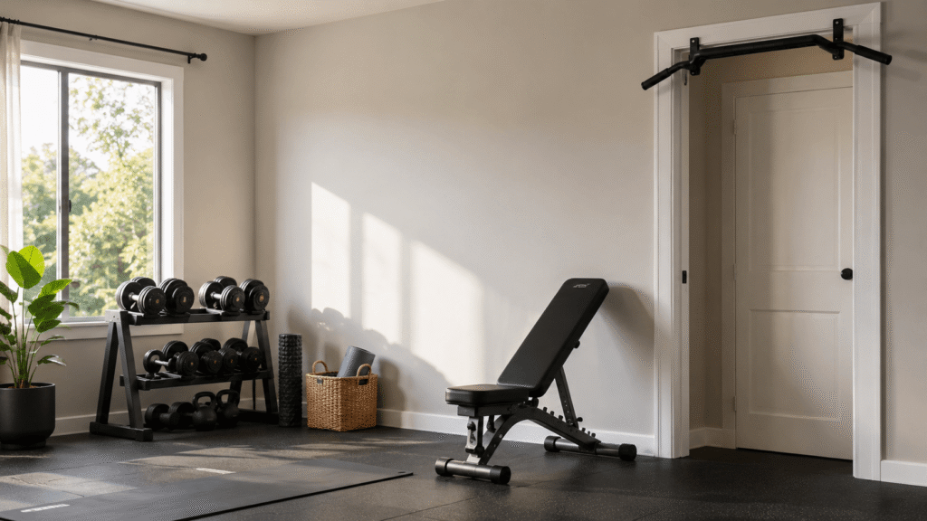 back exercise at home with dumbbells