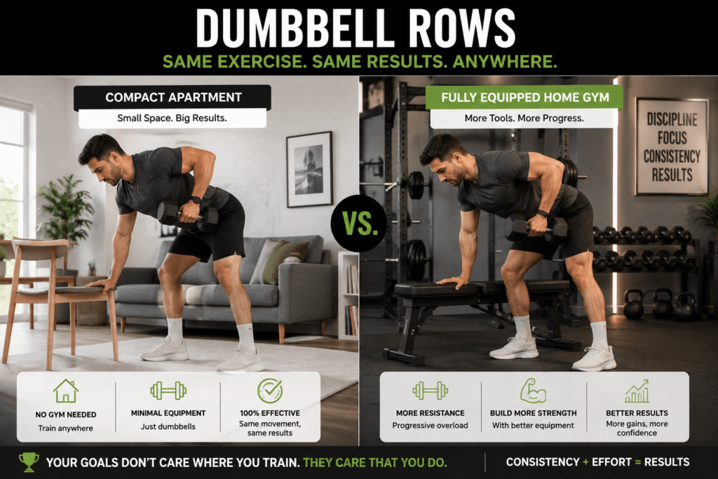 back exercise at home with dumbbells